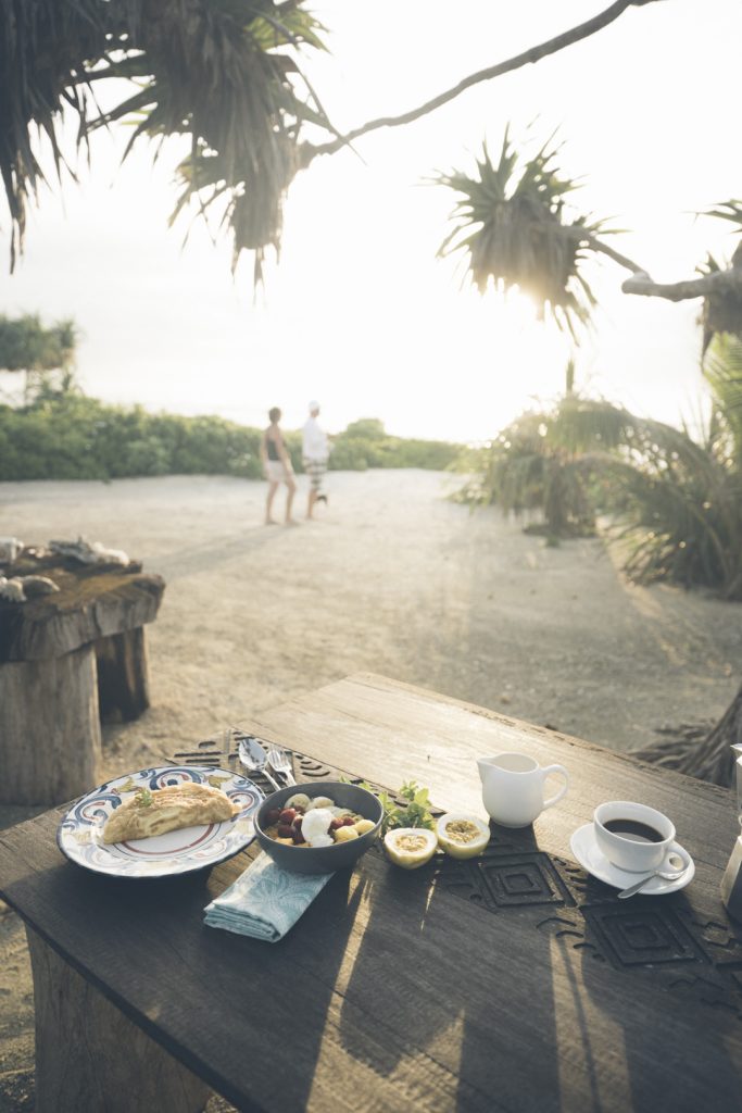 Breakfast by the beach